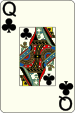 Queen of clubs